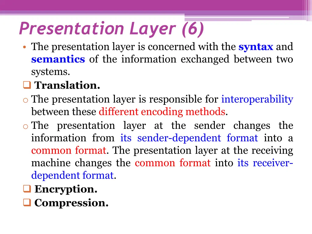 presentation layer 6