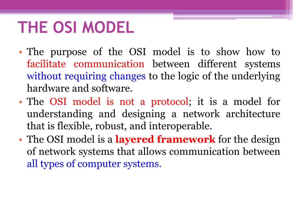 the osi model