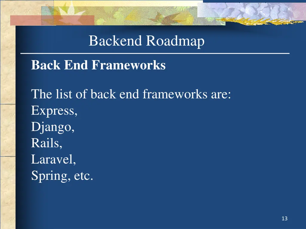 backend roadmap 2