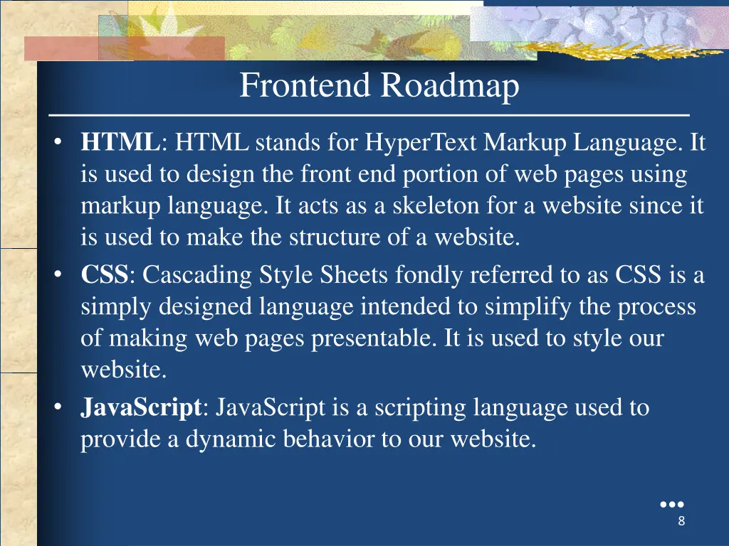 frontend roadmap 1