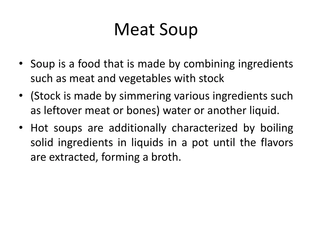 meat soup