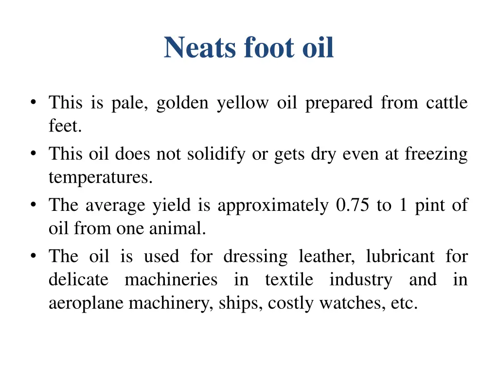 neats foot oil