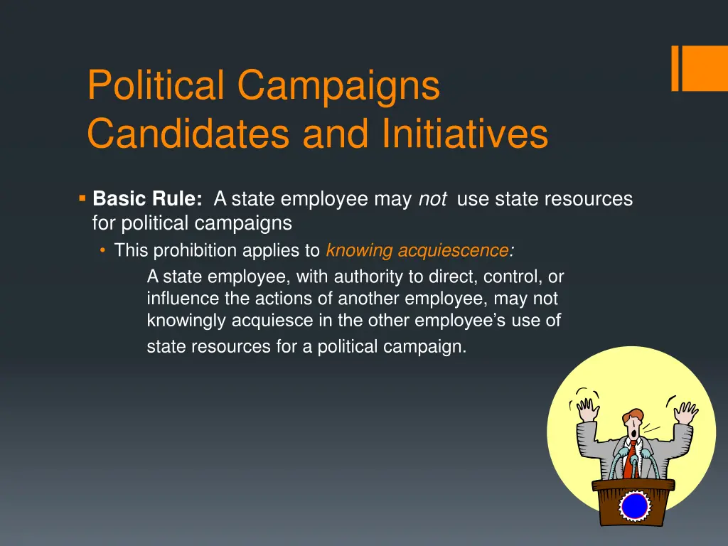 political campaigns candidates and initiatives