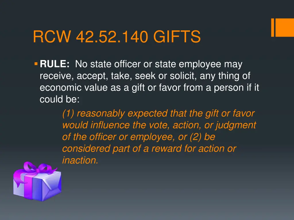 rcw 42 52 140 gifts