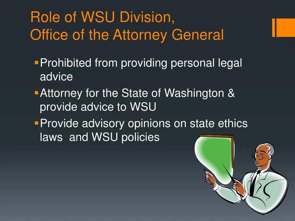 role of wsu division office of the attorney