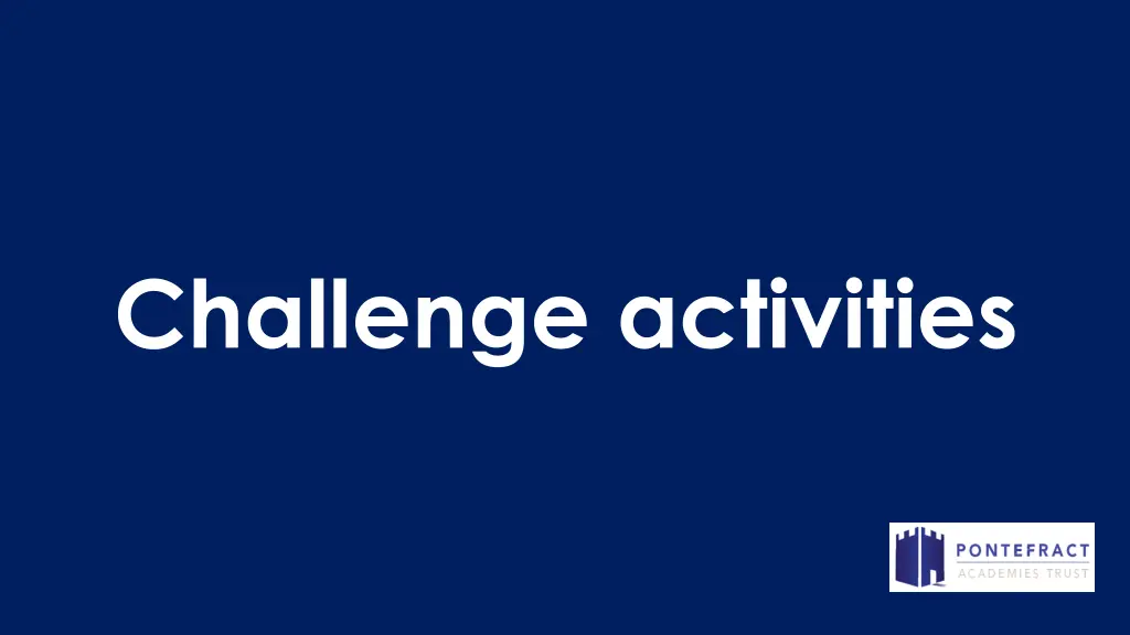 challenge activities