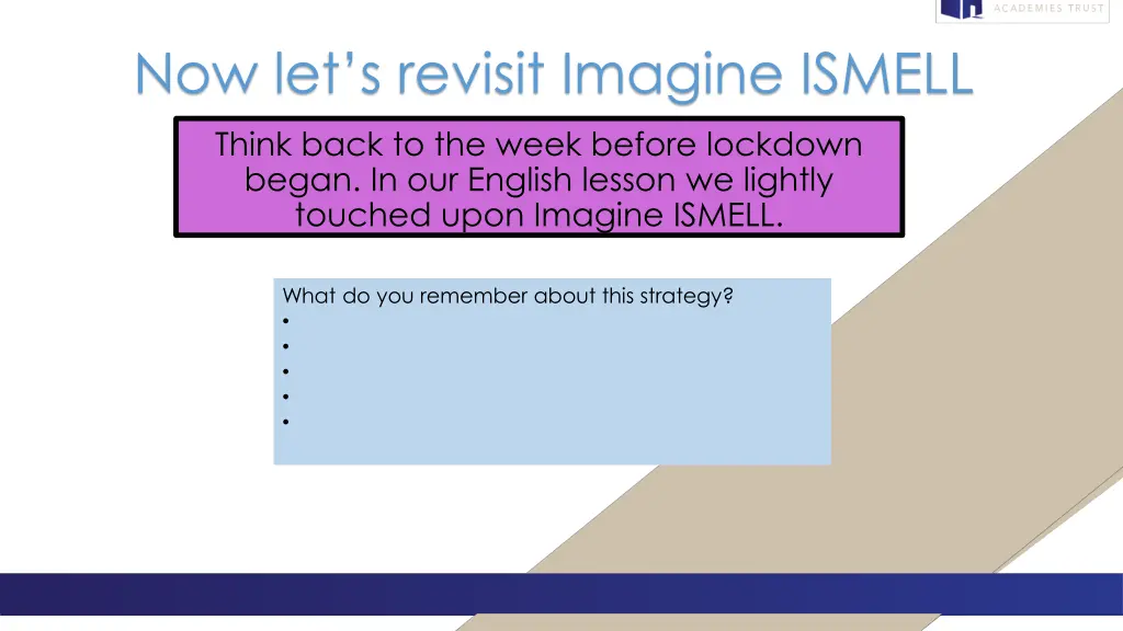 now l et s revisit imagine ismell