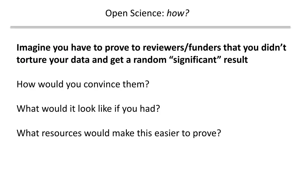 open science how 1