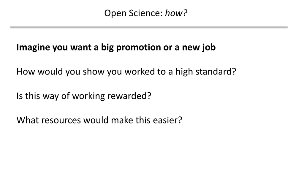 open science how 2