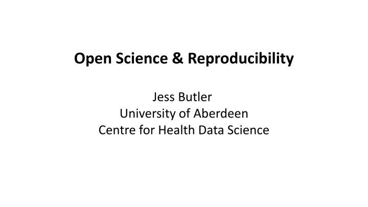 open science reproducibility