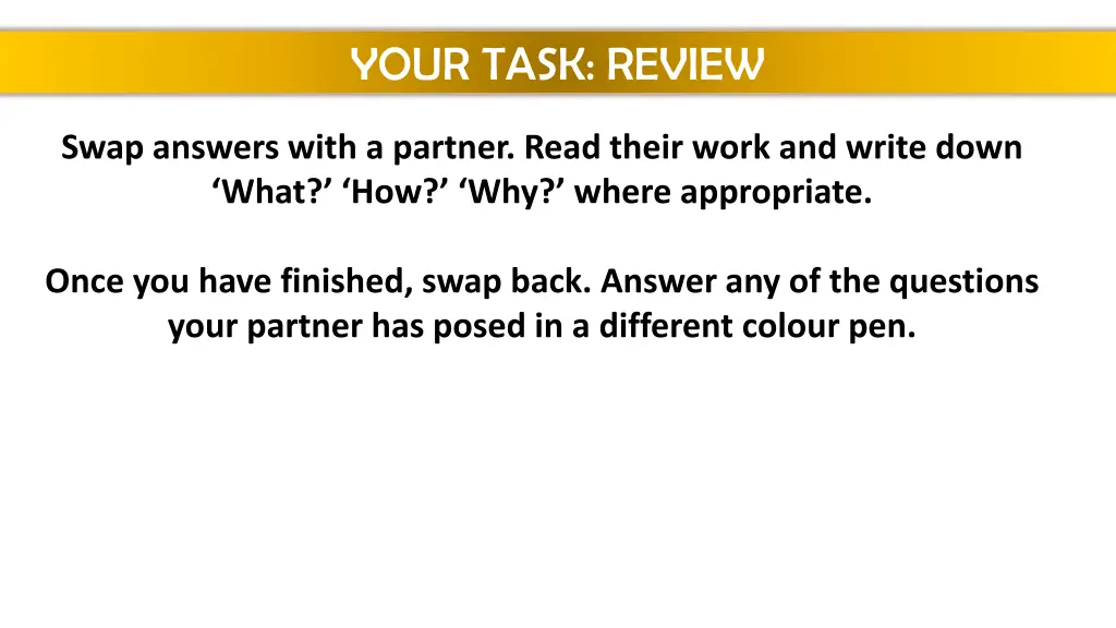 your task review