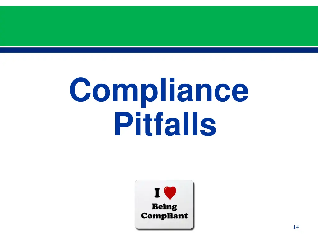 compliance pitfalls 1