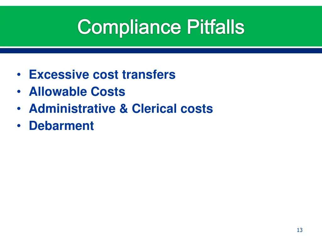 compliance pitfalls