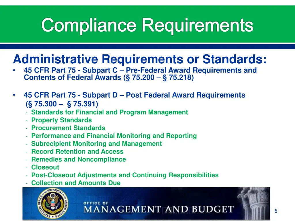 compliance requirements 1