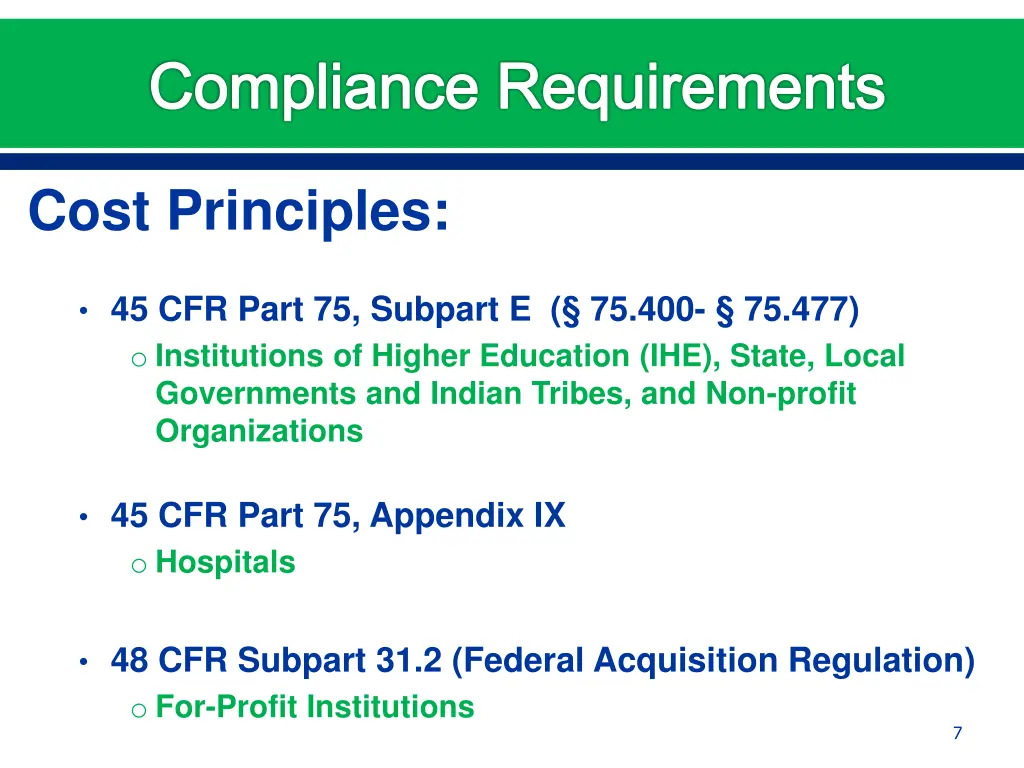 compliance requirements 2