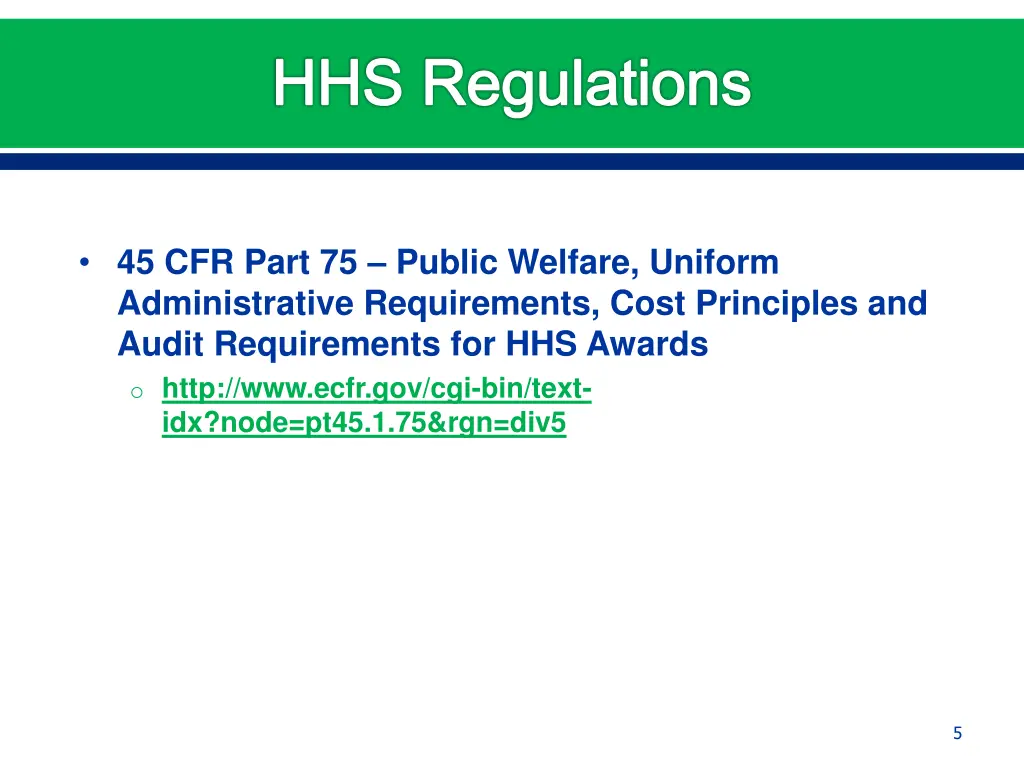 hhs regulations