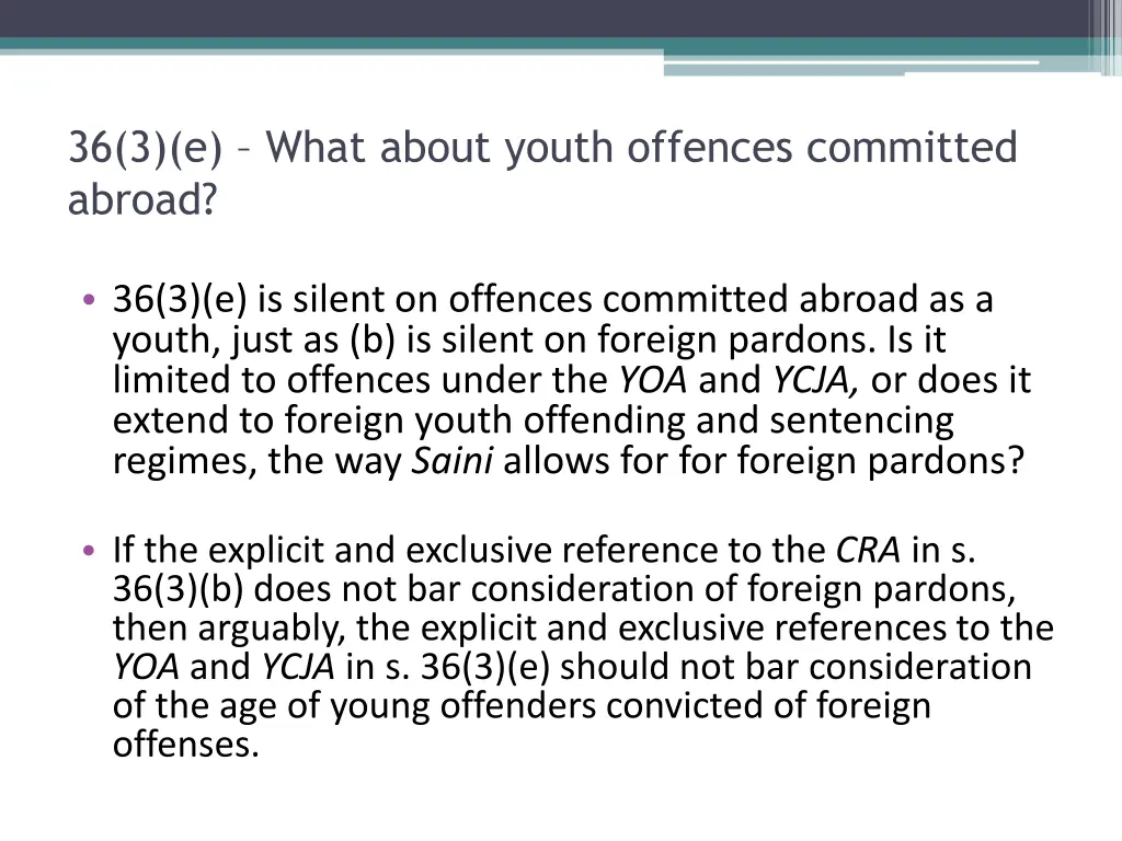 36 3 e what about youth offences committed abroad