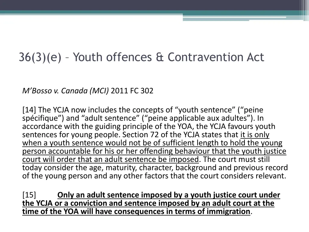 36 3 e youth offences contravention act 1