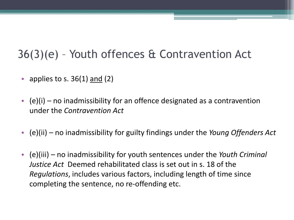 36 3 e youth offences contravention act