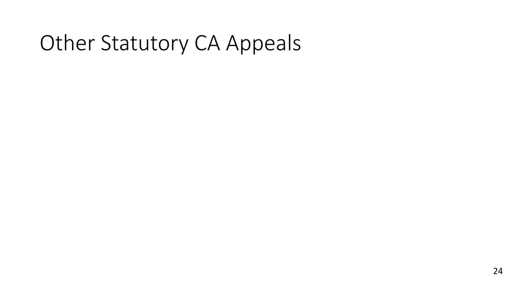 other statutory ca appeals