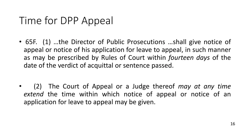 time for dpp appeal