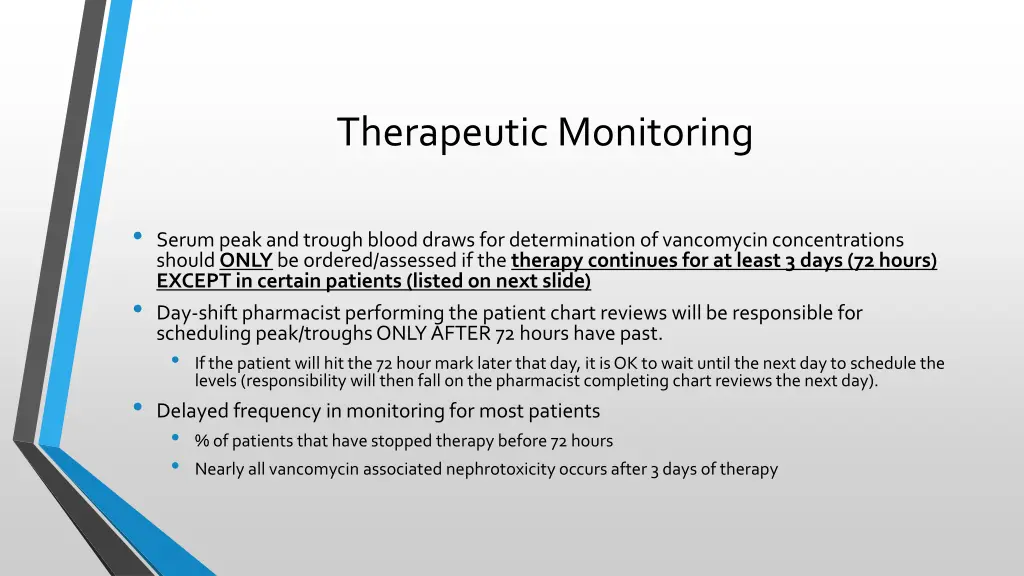 therapeutic monitoring