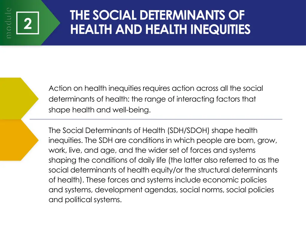 the social determinants of health and health 1