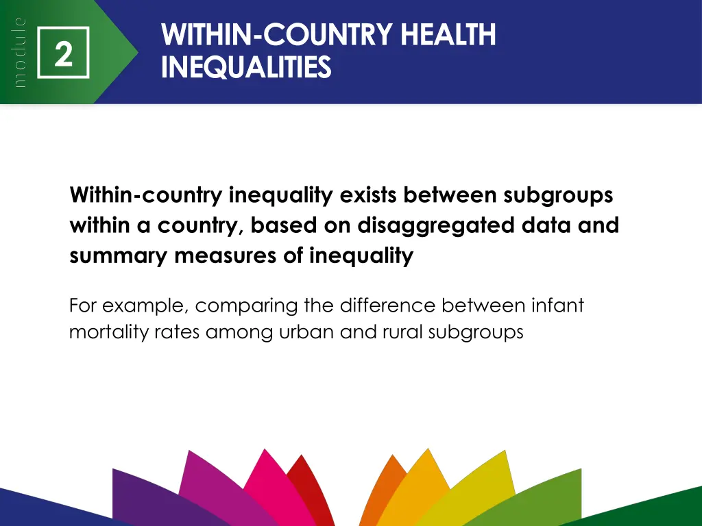 within country health inequalities