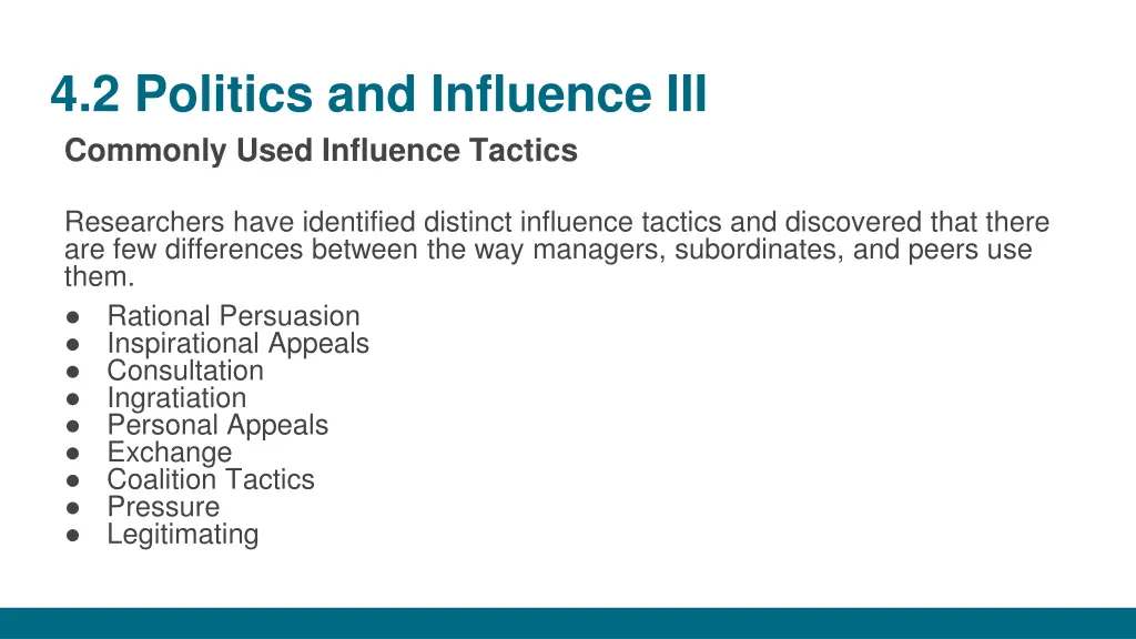 4 2 politics and influence iii commonly used