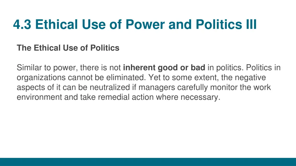 4 3 ethical use of power and politics iii