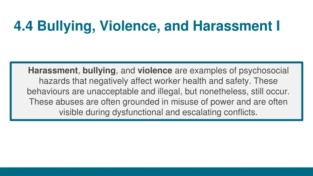 4 4 bullying violence and harassment i