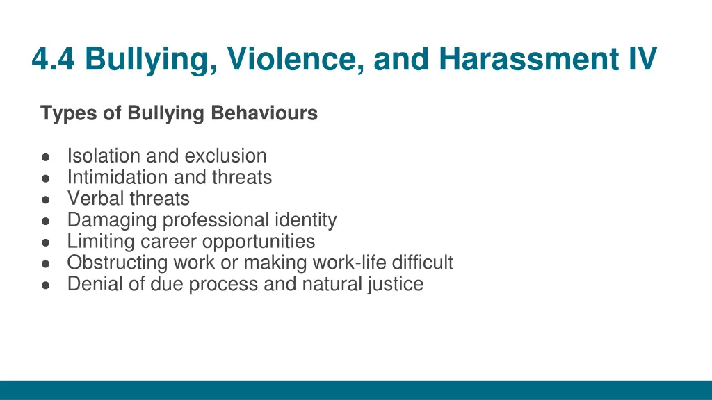 4 4 bullying violence and harassment iv