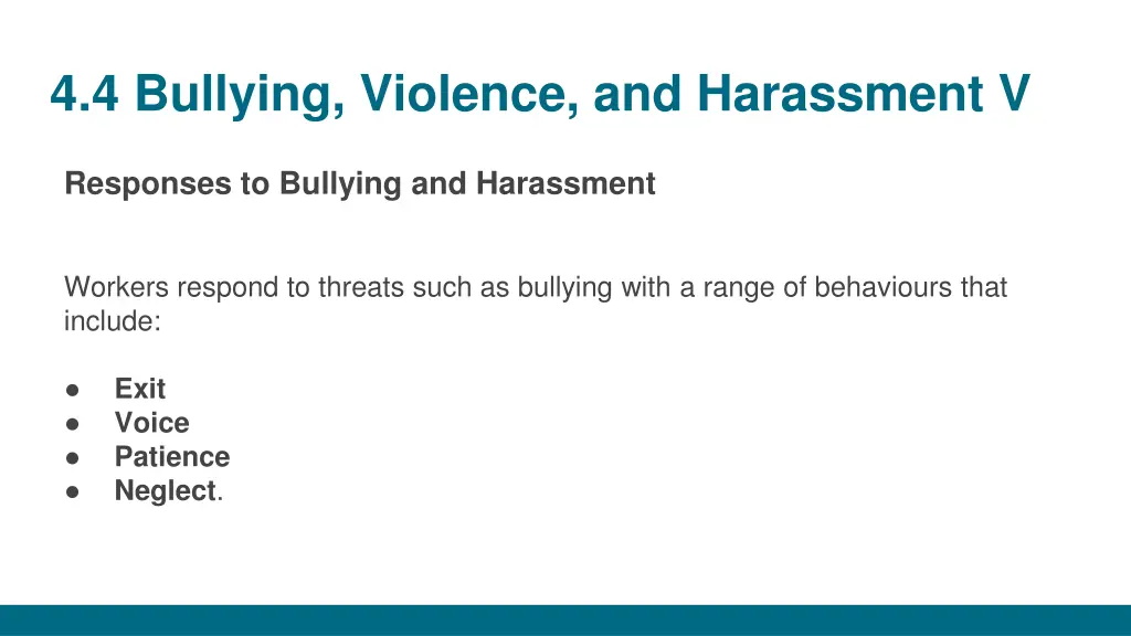 4 4 bullying violence and harassment v