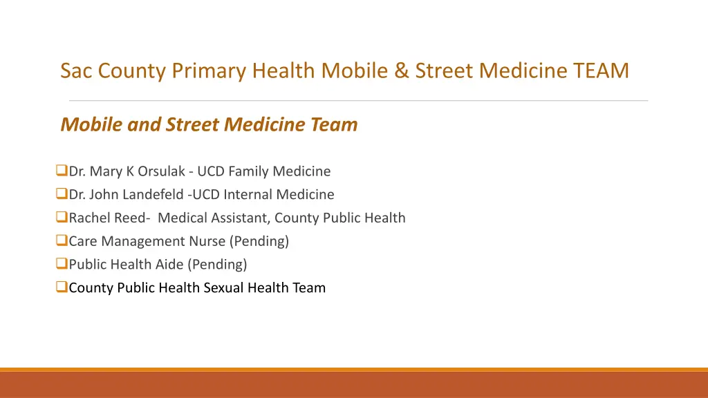 sac county primary health mobile street medicine