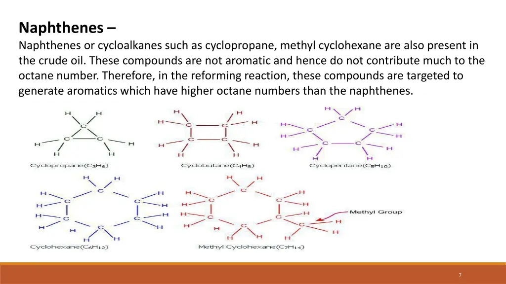 naphthenes naphthenes or cycloalkanes such