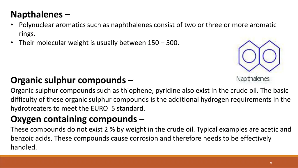 napthalenes polynuclear aromatics such