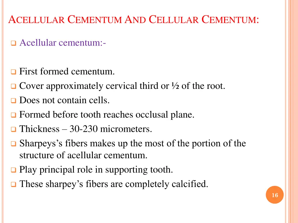 a cellular c ementum a nd c ellular c ementum