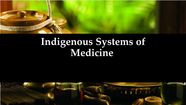 indigenous systems of medicine