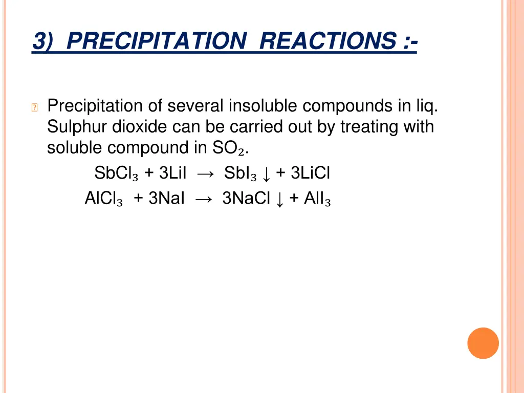 3 precipitation reactions 1