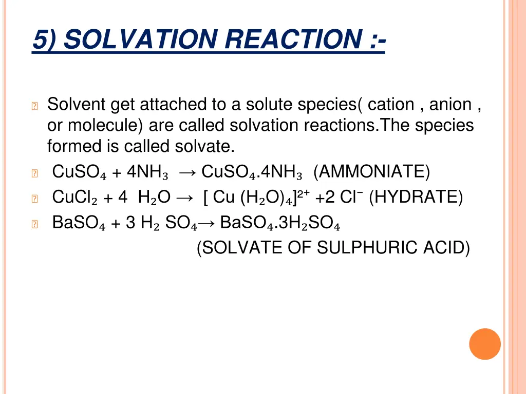 5 solvation reaction