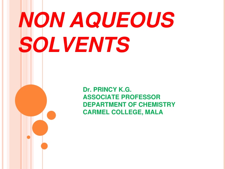 non aqueous solvents