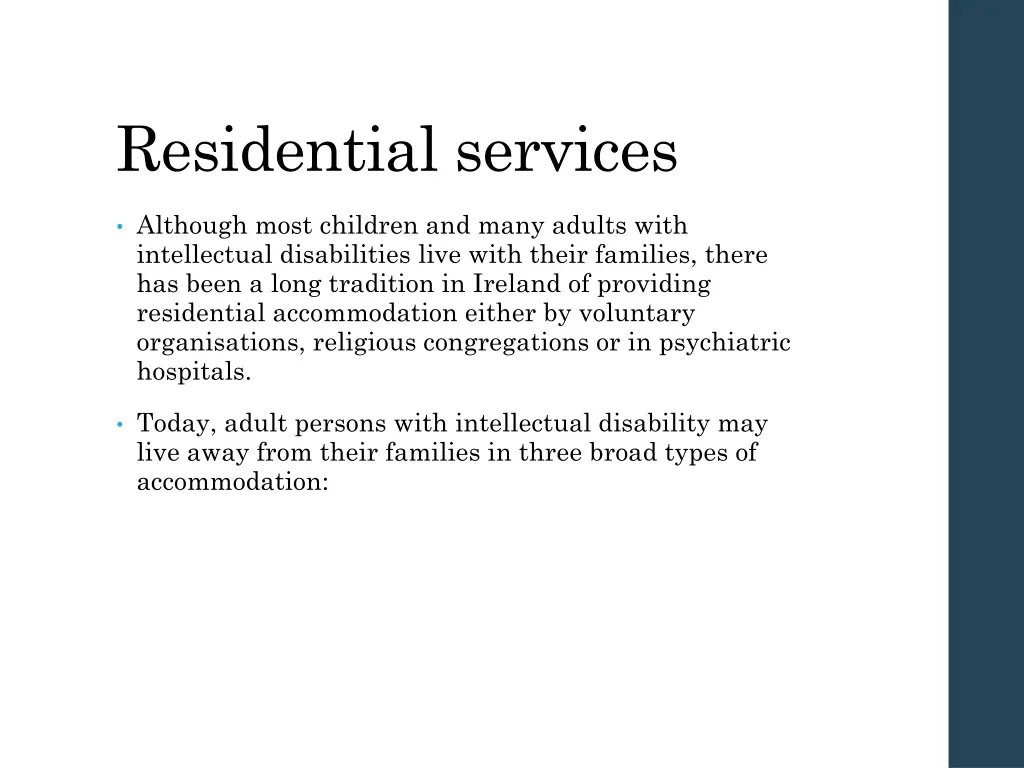 residential services