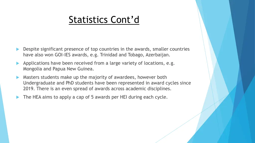 statistics cont d