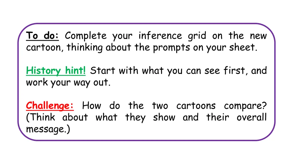 to do complete your inference grid