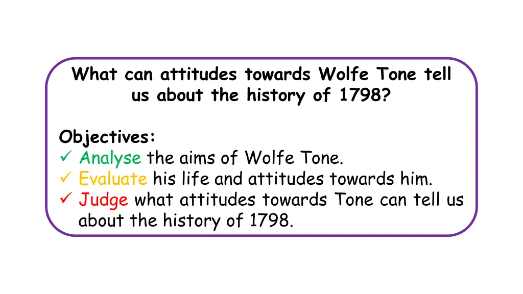 what can attitudes towards wolfe tone tell 1