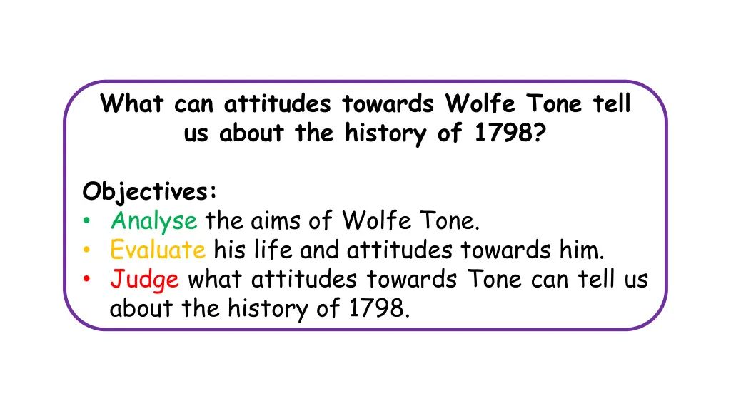 what can attitudes towards wolfe tone tell