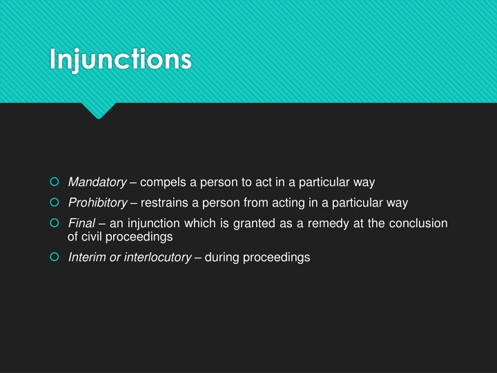 injunctions