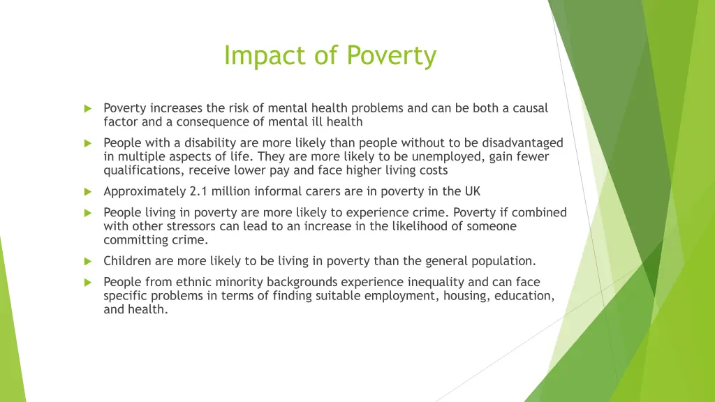 impact of poverty