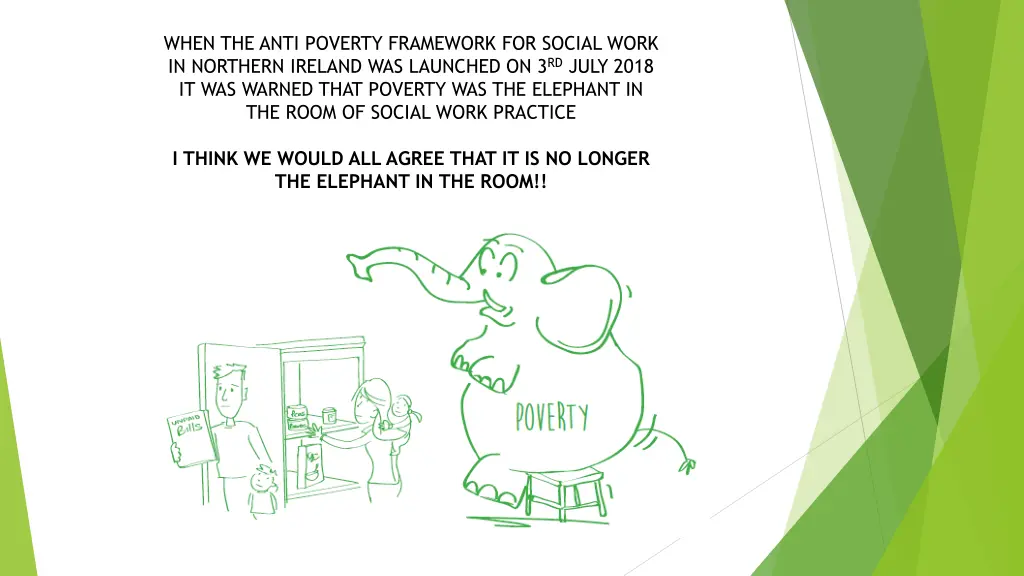 when the anti poverty framework for social work