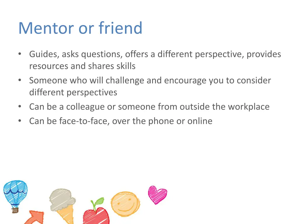 mentor or friend